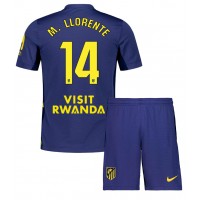 Stroje piłkarskie Atletico Madrid Marcos Llorente #14 Koszulka Wyjazdowej dla dzieci 2025-26 Krótki Rękaw (+ szorty)